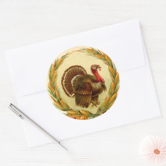  Thanksgiving Turkije Sticker (Envelop)
