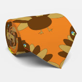 Thanksgiving Turkije Stropdas (Opgerold)