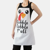 Thanksgiving Turkije Suggestive Gobble Y'all Schort (Insitu)