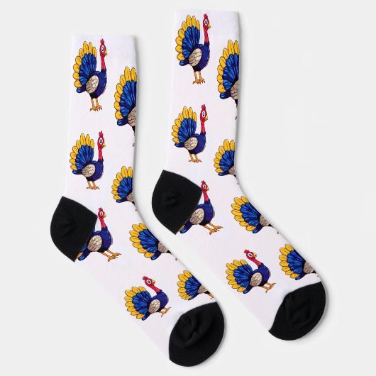Thanksgiving Turkije Sustainable Premium Crew Sock Sokken (Rechts)
