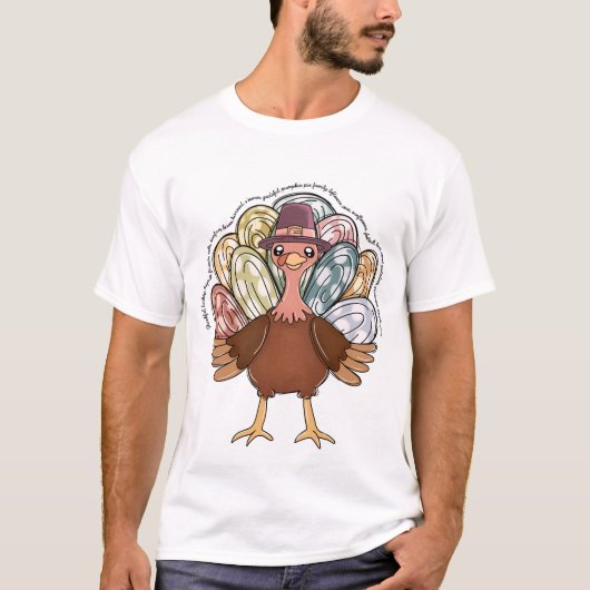 Thanksgiving Turkije T-shirt (Voorkant)
