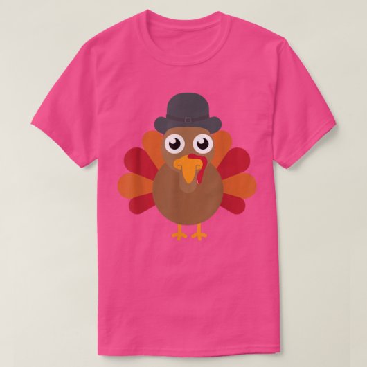 Thanksgiving Turkije T-Shirt (Design voorkant)