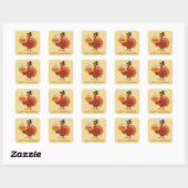 Thanksgiving Turkije & Taart Stickers (Vel)