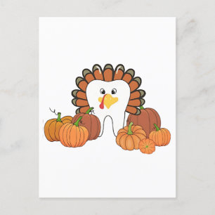 Thanksgiving Turkije Tandheelkundige tandarts Aankondigingskaart