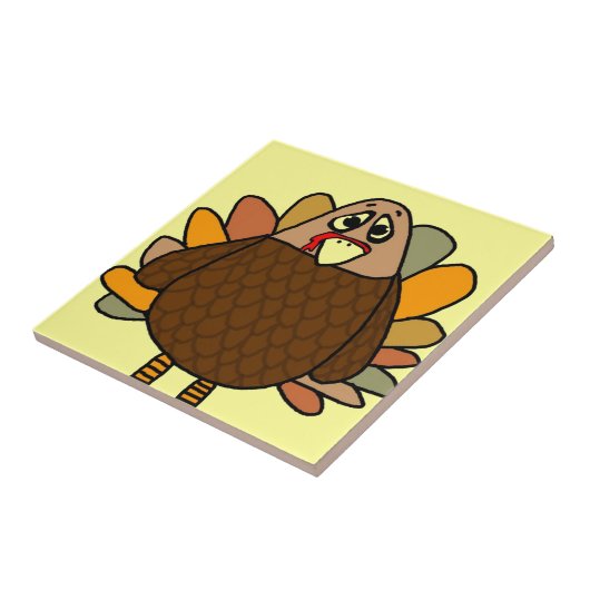 Thanksgiving Turkije Tegeltje (Zijkant)