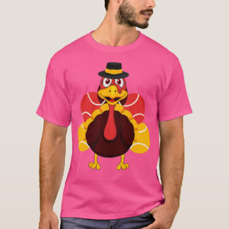 Thanksgiving Turkije Tennis Ball Sports Lover Mann T-shirt