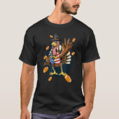 Thanksgiving Turkije Thanksgiving sportspelers Ru T-shirt (Voorkant)