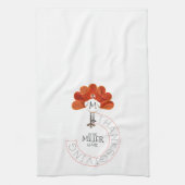 Thanksgiving Turkije Theedoek (Verticaal)