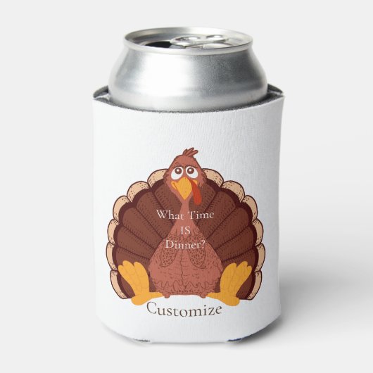 Thanksgiving Turkije Thunder_Cove Blikjeskoeler (Blikje Voorkant)