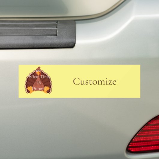 Thanksgiving Turkije Thunder_Cove Bumpersticker (Op auto)