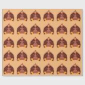 Thanksgiving Turkije Thunder_Cove Cadeaupapier (Vlak)