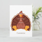 Thanksgiving Turkije Thunder_Cove Kaart (Staand voorkant)