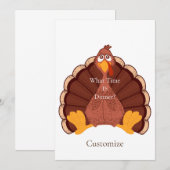 Thanksgiving Turkije Thunder_Cove Kaart (Voorkant / Achterkant)