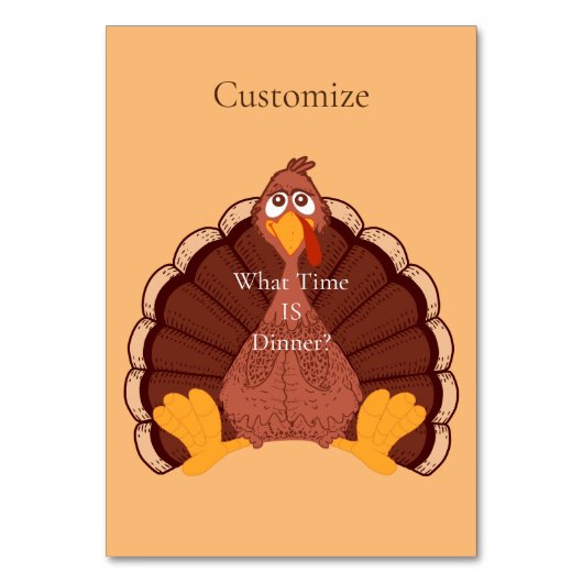 Thanksgiving Turkije Thunder_Cove Kaart (Voorkant)