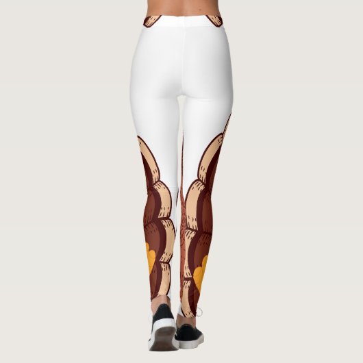 Thanksgiving Turkije Thunder_Cove Leggings (Achterkant)