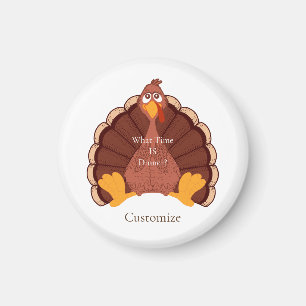 Thanksgiving Turkije Thunder_Cove Magneet