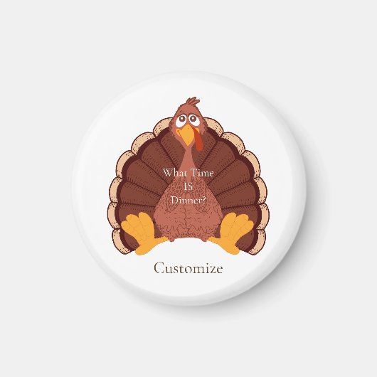 Thanksgiving Turkije Thunder_Cove Magneet (Voorkant)