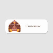 Thanksgiving Turkije Thunder_Cove Naamplaatje (Voorkant)