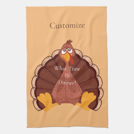 Thanksgiving Turkije Thunder_Cove Theedoek (Verticaal)