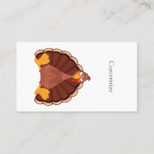 Thanksgiving Turkije Thunder_Cove Visitekaartje (Achterkant)