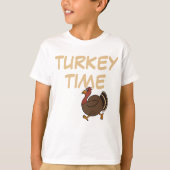 Thanksgiving Turkije Tijd Custom Grappig Kinder T- T-shirt (Voorkant)