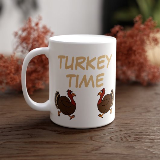 Thanksgiving Turkije Tijd Grappig Vogelkoffie Mok