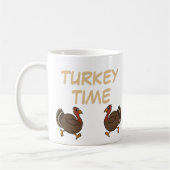 Thanksgiving Turkije Tijd Grappig Vogelkoffie Mok (Links)