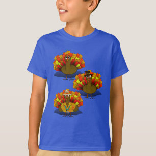 Thanksgiving Turkije Trio T-shirt