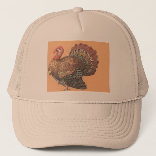 Thanksgiving Turkije Trucker Pet (Voorkant)