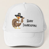 Thanksgiving Turkije Trucker Pet (Voorkant)