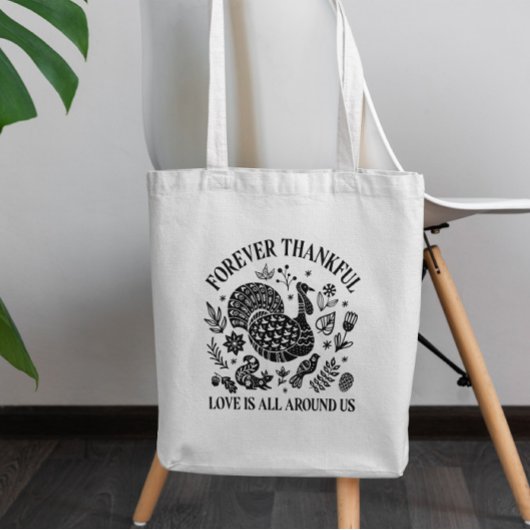 Thanksgiving Turkije uit de weg Tote Bag