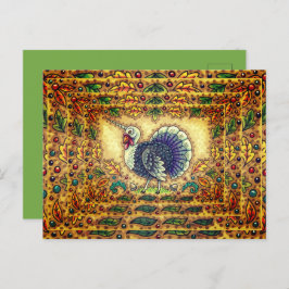 THANKSGIVING TURKIJE UNICORN, WEEFSELS, FEESTDAGENKAART