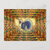 THANKSGIVING TURKIJE UNICORN, WEEFSELS, FEESTDAGENKAART (Voorkant)