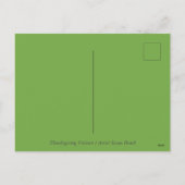 THANKSGIVING TURKIJE UNICORN, WEEFSELS, FEESTDAGENKAART (Achterkant)