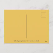 THANKSGIVING TURKIJE UNICORN, WEEFSELS, FEESTDAGENKAART (Achterkant)