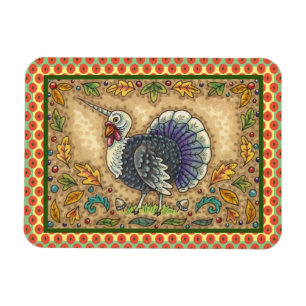 THANKSGIVING TURKIJE UNICORN, WEEFSELS MAGNEET