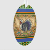 THANKSGIVING TURKIJE UNICORN, WEEFSELS ORNAMENT (voorkant)