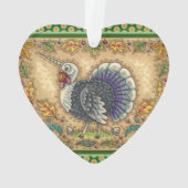 THANKSGIVING TURKIJE UNICORN, WEEFSELS ORNAMENT (achterkant)