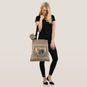 THANKSGIVING TURKIJE UNICORN, WEEFSELS TOTE BAG (Op model)