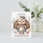 Thanksgiving Turkije Vakantie Briefkaart (Staand voorkant)