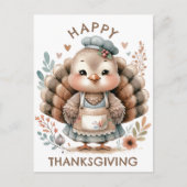 Thanksgiving Turkije Vakantie Briefkaart (Voorkant)