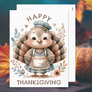 Thanksgiving Turkije Vakantie Briefkaart