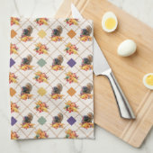 Thanksgiving Turkije Vakantie Keuken Handdoek (Quarter Fold)