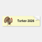 Thanksgiving Turkije Verander Jaar wat je krijgt. Bumpersticker (Voorkant)