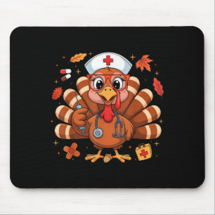 Thanksgiving Turkije Verpleegkundige Vrouwen Verpl Muismat