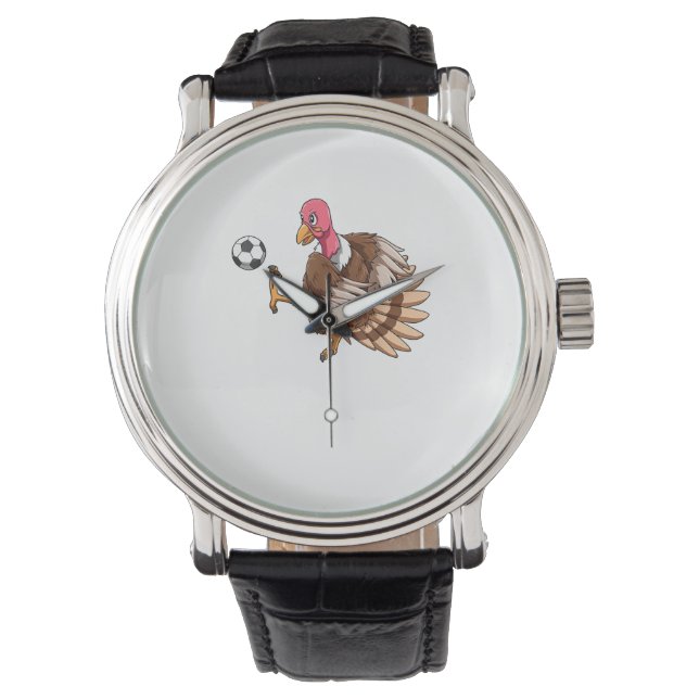 Thanksgiving Turkije voetbalsport T Horloge (Voorkant)