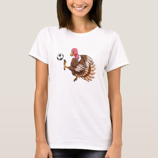 Thanksgiving Turkije voetbalsport T T-shirt (Voorkant)