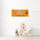 Thanksgiving Turkije Vogels Te Koop Business Banne Spandoek (Insitu)