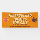 Thanksgiving Turkije Vogels Te Koop Business Banne Spandoek (Horizontaal)