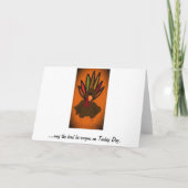 Thanksgiving Turkije Wenskaart Feestdagen Kaart (Achterkant)